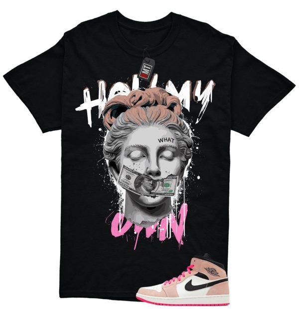 Jordan 1 Mid SE Crimson Tint Hyper Pink Match T-shirt, Hold My Own Jezsport.com