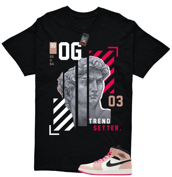 Jordan 1 Mid SE Crimson Tint Hyper Pink Match T-shirt, OG Jezsport.com