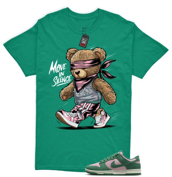 Dunk Low Pink Malachite Medium Soft Sail Match T-shirt, Move In Silence Jezsport.com