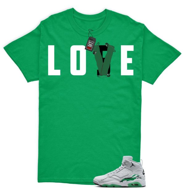 Jordan MVP Lucky Green Pure Platinum White Match T-shirt, Love Lose Jezsport.com