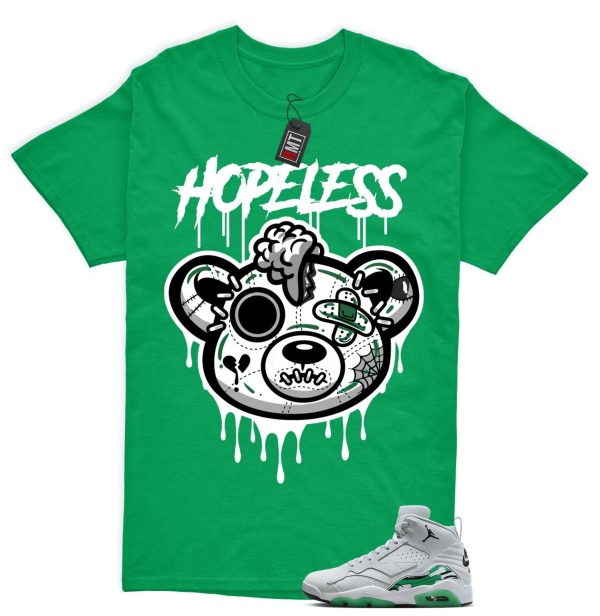 Jordan MVP Lucky Green Pure Platinum White Match T-shirt, Hope Less Jezsport.com