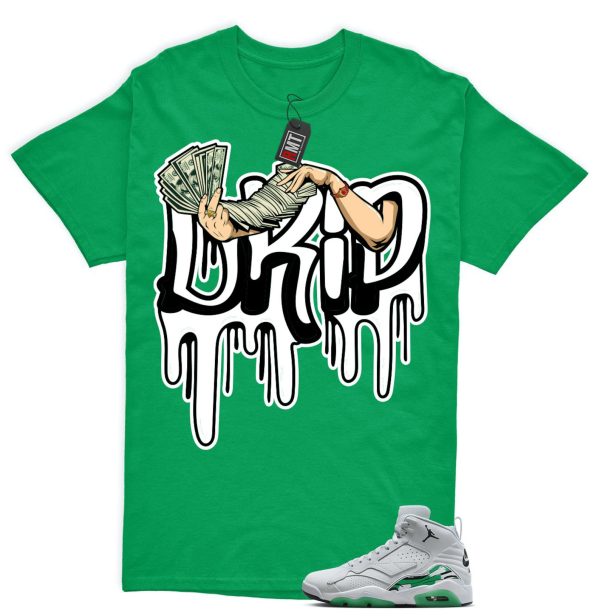 Jordan MVP Lucky Green Pure Platinum White Match T-shirt, Drip Jezsport.com