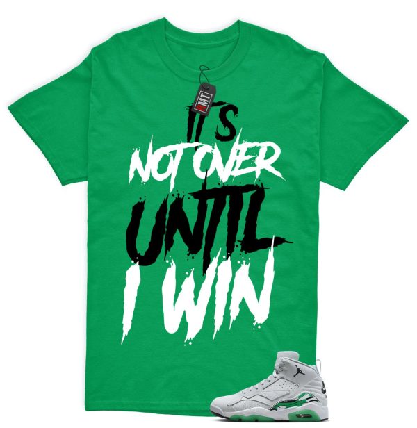 Jordan MVP Lucky Green Pure Platinum White Match T-shirt, Not Over Jezsport.com