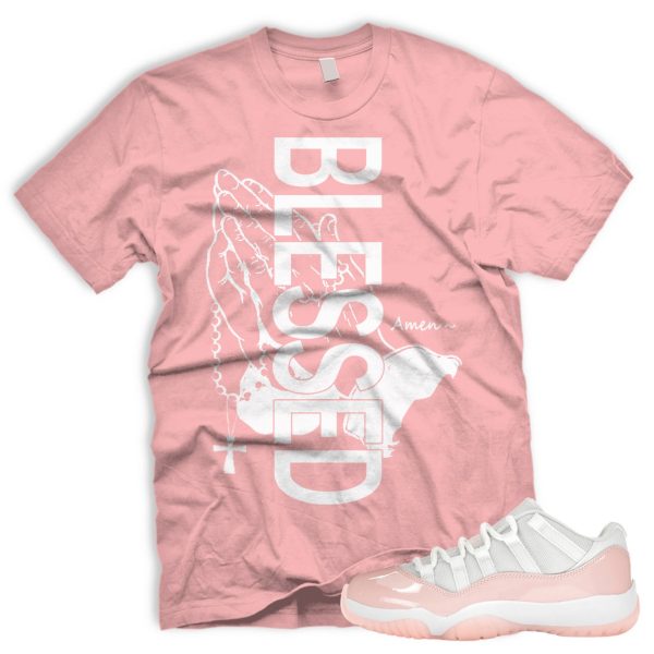 BLSSDHNDS Air J 11 Retro Low Legend Pink White Tshirt Match Sneaker Jezsport.com