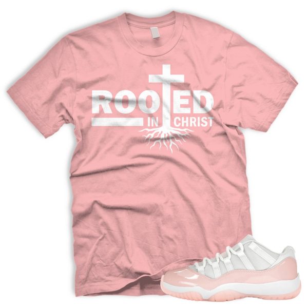 ROOTED Air J 11 Retro Low Legend Pink White Tshirt Match Sneaker Jezsport.com