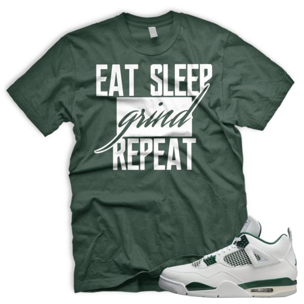 GRNDOG Air J 4 Retro Oxidized Green White Tshirt Match Sneaker Jezsport.com