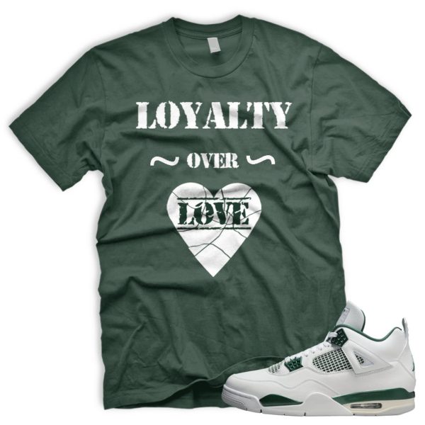 LOVERL Air J 4 Retro Oxidized Green White Tshirt Match Sneaker Jezsport.com