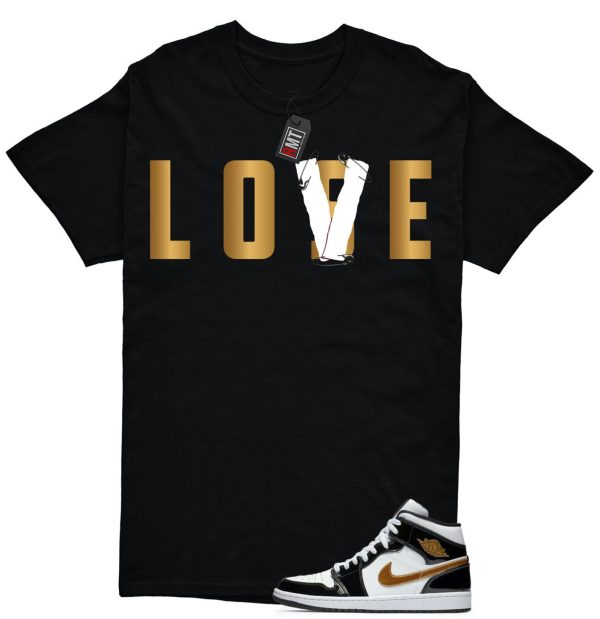 Jordan 1 Metallic gold Patent Black White Match T-shirt, RIP Young Dolph Tee Match Mid Patent Black Metallic gold Jezsport.com