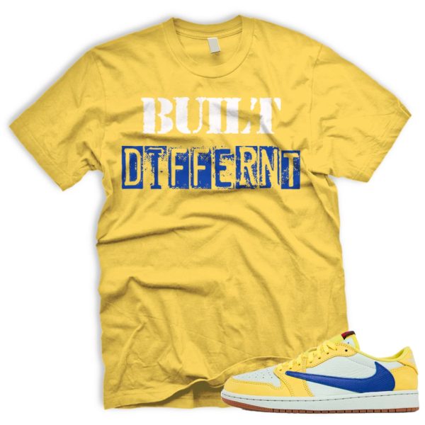 BD T Shirt To Match Air J 1 Canary OG Retro Low Racer Blue Light Silver White 2024 AJ 1 Travis Jezsport.com