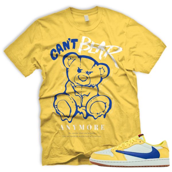 CAN'T Air J 1 Canary OG Retro Low Racer Blue Light Silver White 2024 AJ 1 Travis T-shirt Match Sneaker Jezsport.com