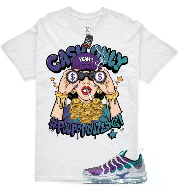 Air Max Vapormax Plus Grape Fierce Purple White Match T-shirt, Cash Only Jezsport.com