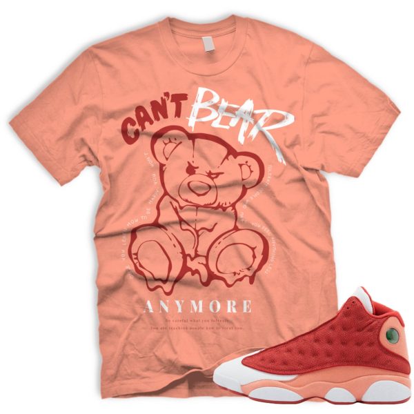 CAN'T Air J 13 Dune Red Terra Blush White T-Shirt Match AJ 13 Jezsport.com