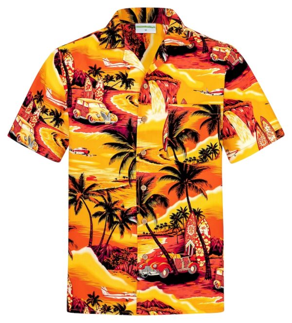 Golden Summer Hawaiian Shirt, Summer For Men and Women Jezsport.com