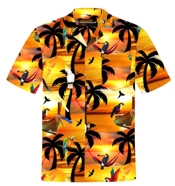 Sunshine Parrots Hawaiian Shirt, Summer For Men and Women Jezsport.com