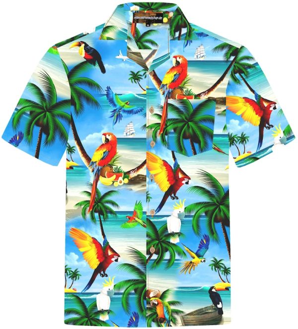 Parrots Island Hawaiian Shirt, Summer For Men and Women Jezsport.com