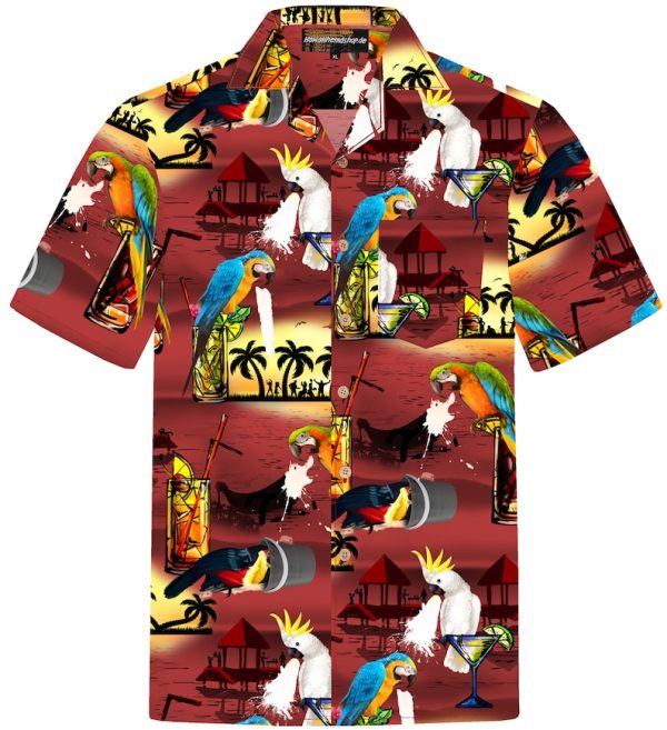 Drunken Parrots Hawaiian Shirt, Summer For Men and Women Jezsport.com