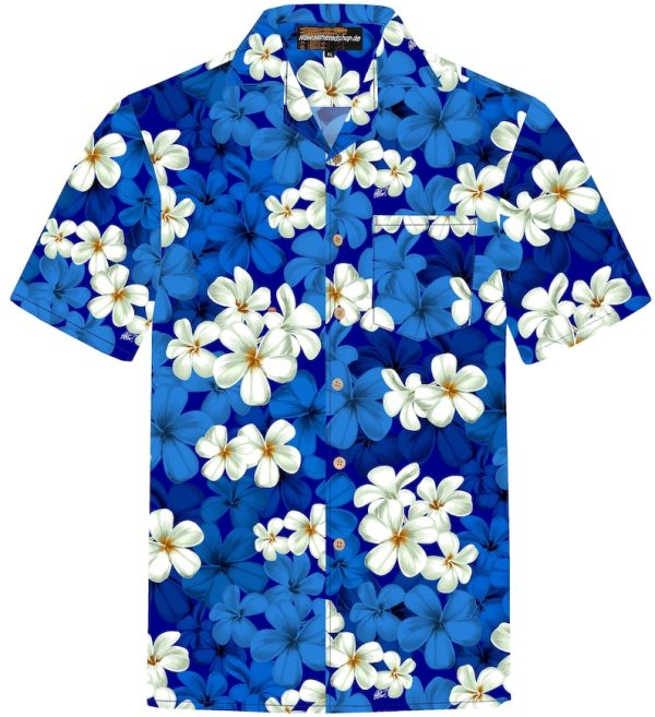 Classic Blue Hawaiian Shirt, Summer For Men and Women Jezsport.com