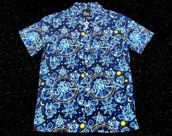 Celestial Button Up Haiwaiian Shirt, Summer Shirt For Men and Women Jezsport.com