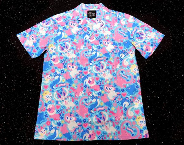 Trans Pride Button Up Haiwaiian Shirt, Summer Shirt For Men and Women Jezsport.com