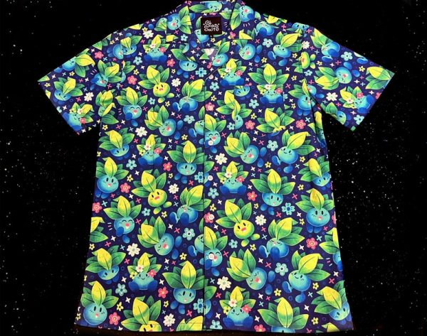 Oddish Button Up Haiwaiian Shirt, Summer Shirt For Men and Women Jezsport.com