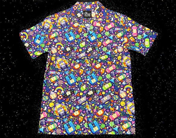 Katamari Button Up Haiwaiian Shirt, Summer Shirt For Men and Women Jezsport.com