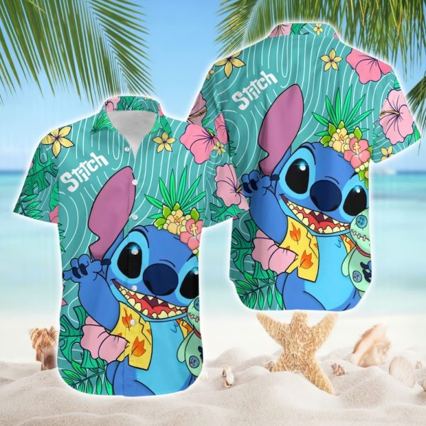 Stitch Hawaiian Shirt, Stitch Summer Hawaiian Shirt, Summer Shirt For Men and Women Jezsport.com