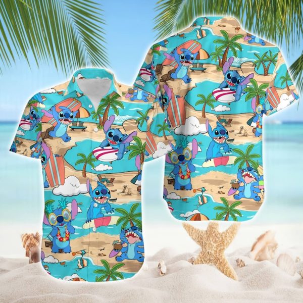 Stitch Hawaiian Shirt, Stitch Summer Hawaiian Shirt, Summer Shirt For Men and Women Jezsport.com