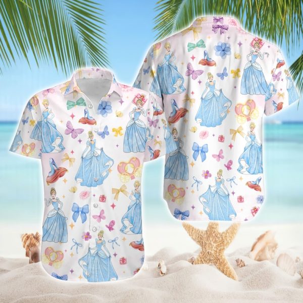 Princess Cinderella Coquette Hawaiian Shirt, Disneyland Princess Hawaii Shirt, Summer Shirt For Men and Women Jezsport.com