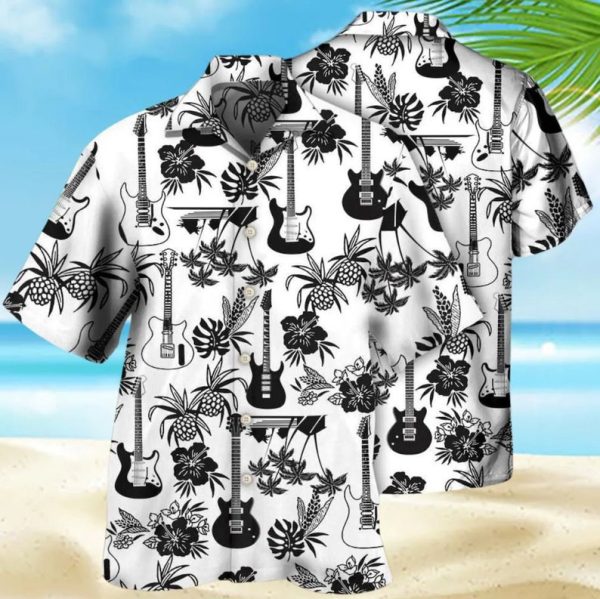 Guitar Music With Electric Guitar Hawaiian Shirt, Summer Shirt For Men and Women Jezsport.com