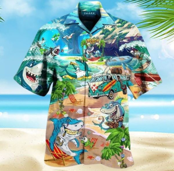 Shark Hawaiian Shirt, Shark Aloha Shirt, Animal Hawaii Shirt, Summer Shirt For Men and Women Jezsport.com