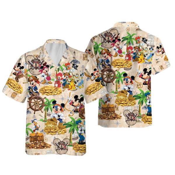 Disney Mickey Pirates of Caribbean Hawaiian Shirt, Summer Shirt For Men and Women Jezsport.com