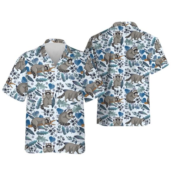 Cottagecore Raccoon Hawaiian Shirt, Summer Shirt For Men and Women Jezsport.com