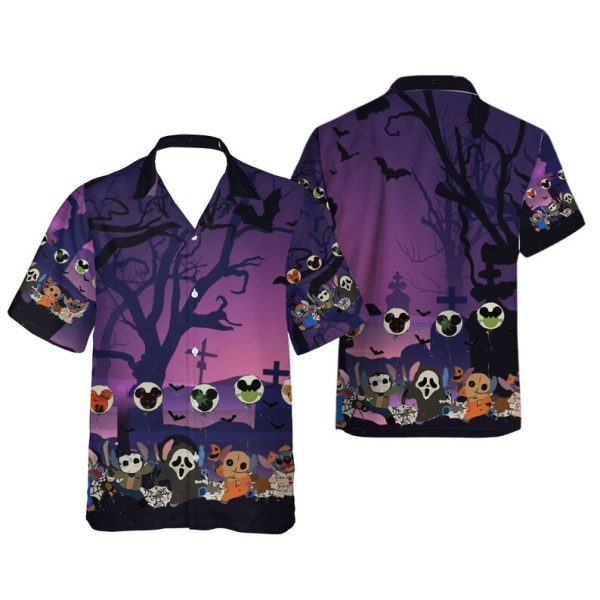 Disney Stitch Creepy Aloha Hawaiian Shirt, Summer Shirt For Men and Women Jezsport.com