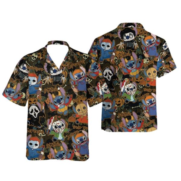 Spooky Disney Stitch Hawaiian Shirt, Summer Shirt For Men and Women Jezsport.com