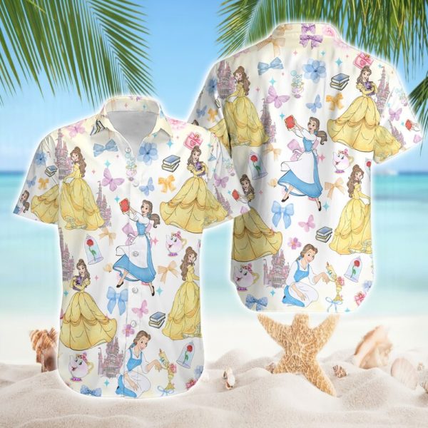 Princess Belle Coquette Hawaii Shirt, Disneyland Princess Hawaii Shirt, Summer Shirt For Men and Women Jezsport.com