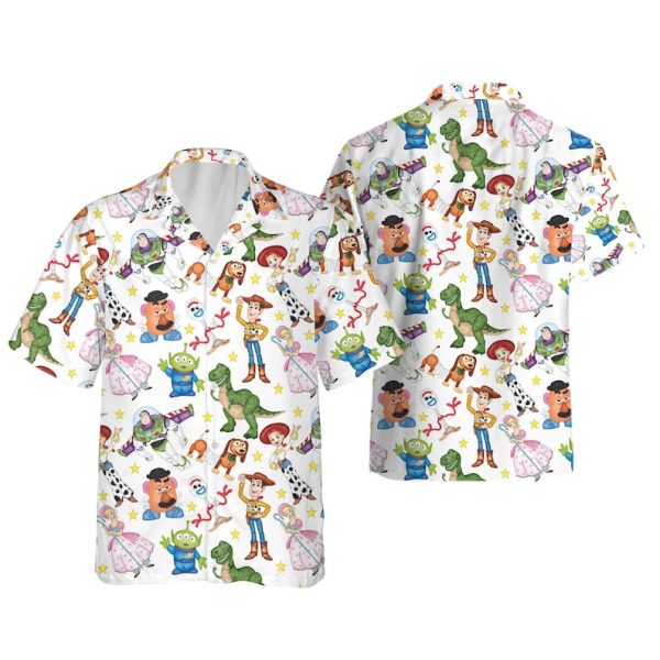 Disney Toy Story Hawaiian Shirt, Woody Buzz Lightyear Button Up Shirt, Summer Shirt For Men and Women Jezsport.com