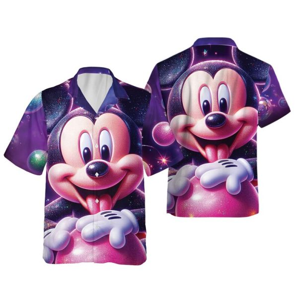 Cute Disney Mickey Outer Space Hawaiian Shirt, Summer Shirt For Men and Women Jezsport.com