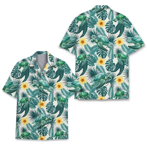 Tropical Turtle Hawaiian Shirt, Summer Shirt For Men and Women Jezsport.com