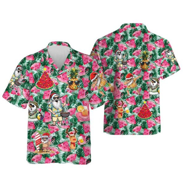 Tropical Christmas in Summer Hawaiian Shirt, Summer Shirt For Men and Women Jezsport.com