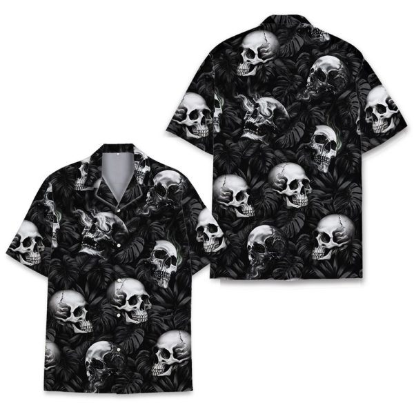 Skull Hawaiian Shirts, Summer Shirt For Men and Women Jezsport.com