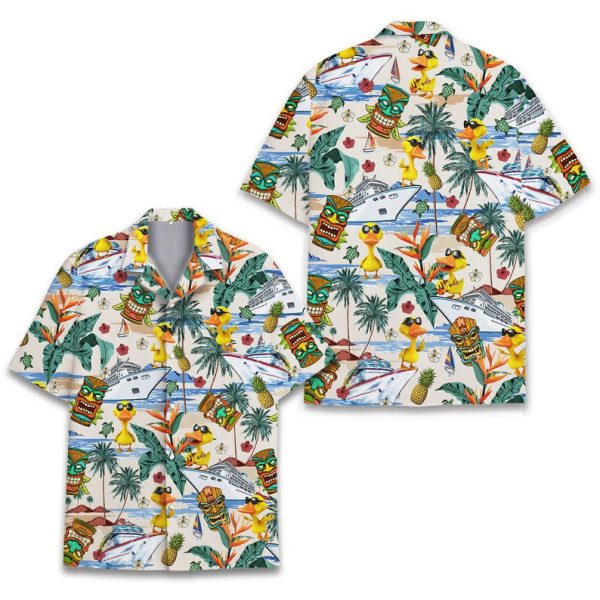 Tropical Cruise Duck Hawaiian Shirt, Summer Shirt For Men and Women Jezsport.com