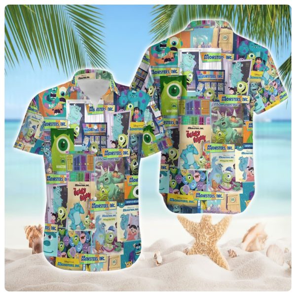 Monsters Inc Hawaiian Shirt, Summer Vacation Button Shirt, Summer Shirt For Men and Women Jezsport.com