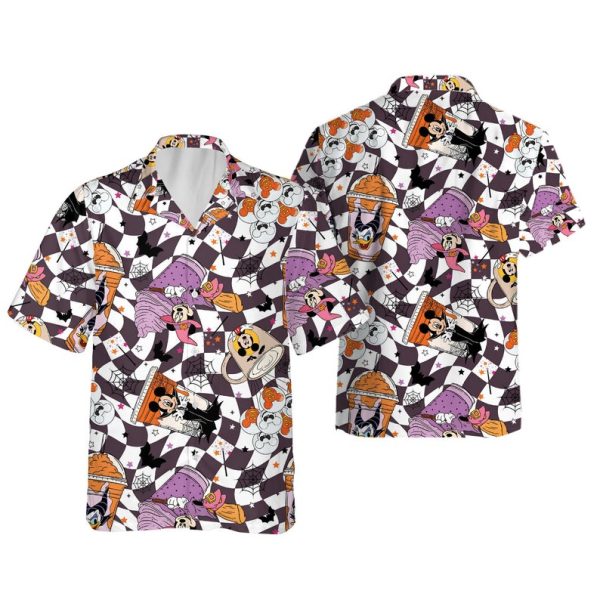 Retro Disney Mickey and Friend Spooky Halloween Hawaiian Shirt, Summer Shirt For Men and Women Jezsport.com