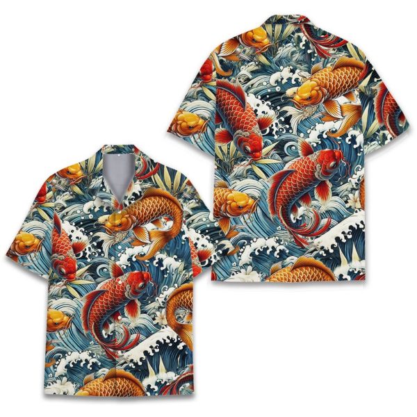 Koi Fish Hawaiian Shirt, Summer Shirt For Men and Women Jezsport.com