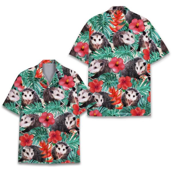 Tropical Opossum Hawaiian Shirt, Summer Shirt For Men and Women Jezsport.com