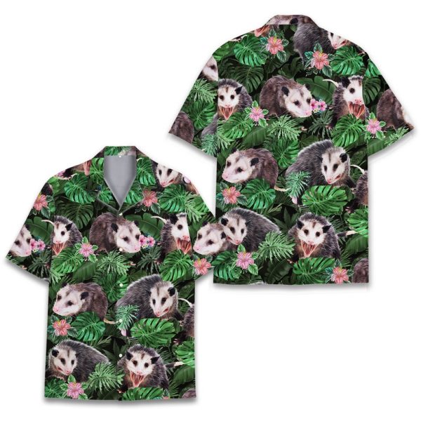 Tropical Opossum Hawaiian Shirt, Summer Shirt For Men and Women Jezsport.com