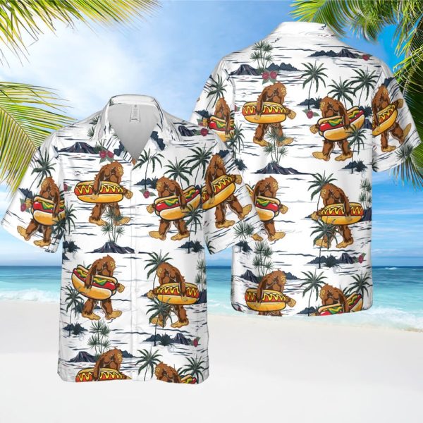 Bigfoot Hot Dog Hawaiian Shirt, Summer Shirt For Men and Women Jezsport.com