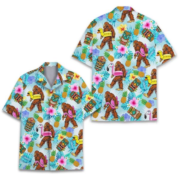 Tropical Bigfoot Tiki Hawaiian Shirt, Summer Shirt For Men and Women Jezsport.com