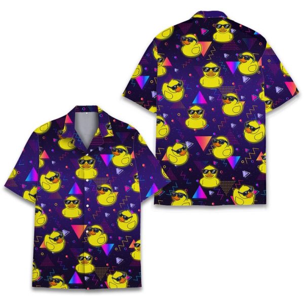 Retro Duck Hawaiian Shirt, Summer Shirt For Men and Women Jezsport.com