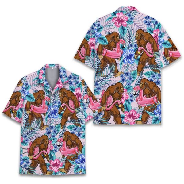 Tropical Bigfoot Hawaiian Shirt, Summer Shirt For Men and Women Jezsport.com